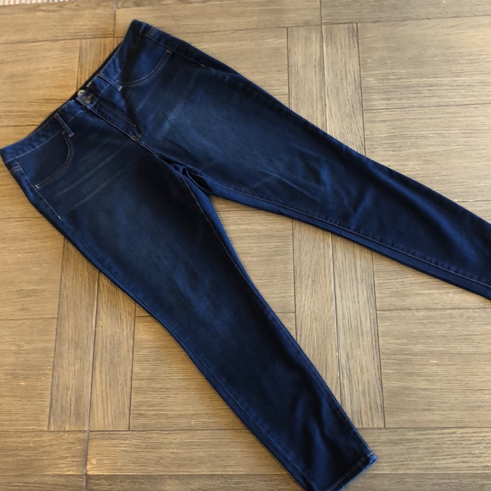 SO skinny high rise jeggings jeans dark stretch 15